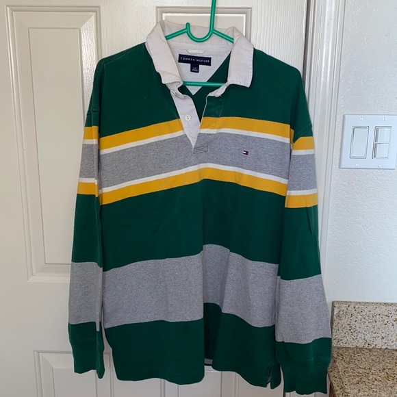 Tommy Hilfiger Other - Tommy Hilfiger Striped Rugby Long Sleeve Shirt EUC